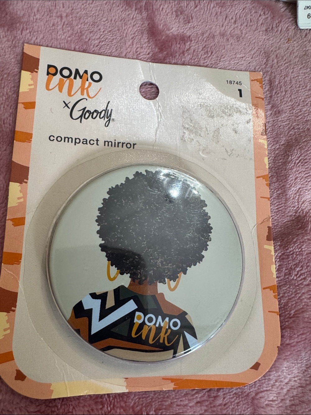 Compact Mirror - Beige & Black
